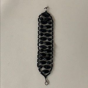 Black beaded bracelet